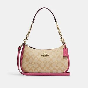 COACH TERI SHOULDER BAG IN SIGNATURE CANVAS (COACH CA548)